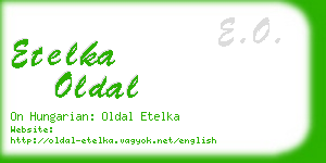 etelka oldal business card